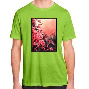 Cherry Blossom Painting Adult ChromaSoft Performance T-Shirt