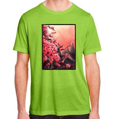 Cherry Blossom Painting Adult ChromaSoft Performance T-Shirt