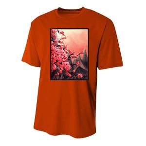 Cherry Blossom Painting Performance Sprint T-Shirt