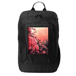 Cherry Blossom Painting City Backpack