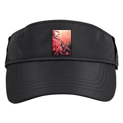 Cherry Blossom Painting Adult Drive Performance Visor