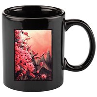 Cherry Blossom Painting 11oz C Handle Ceramic Mug