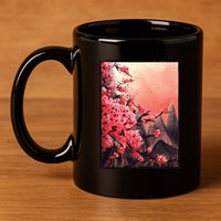 Cherry Blossom Painting 11oz C Handle Ceramic Mug
