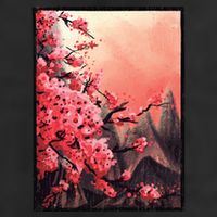 Cherry Blossom Painting 11oz C Handle Ceramic Mug
