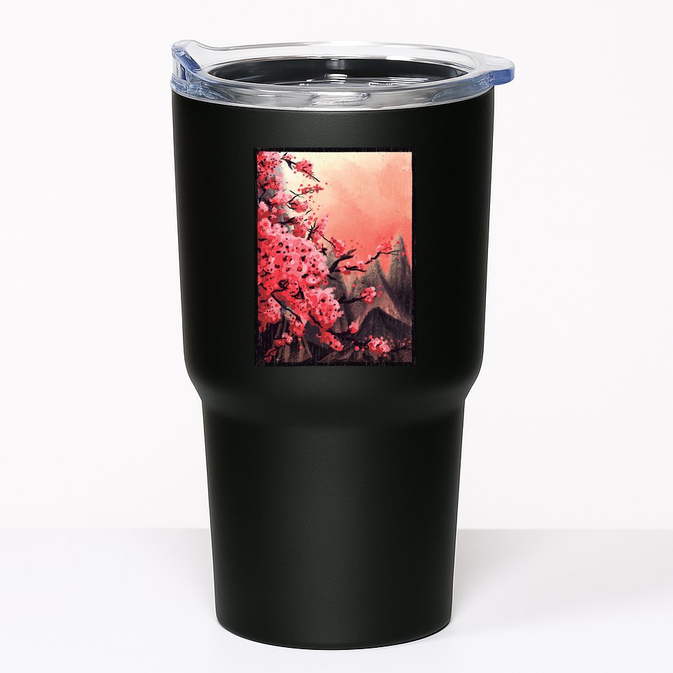 Cherry Blossom Painting Tumbler