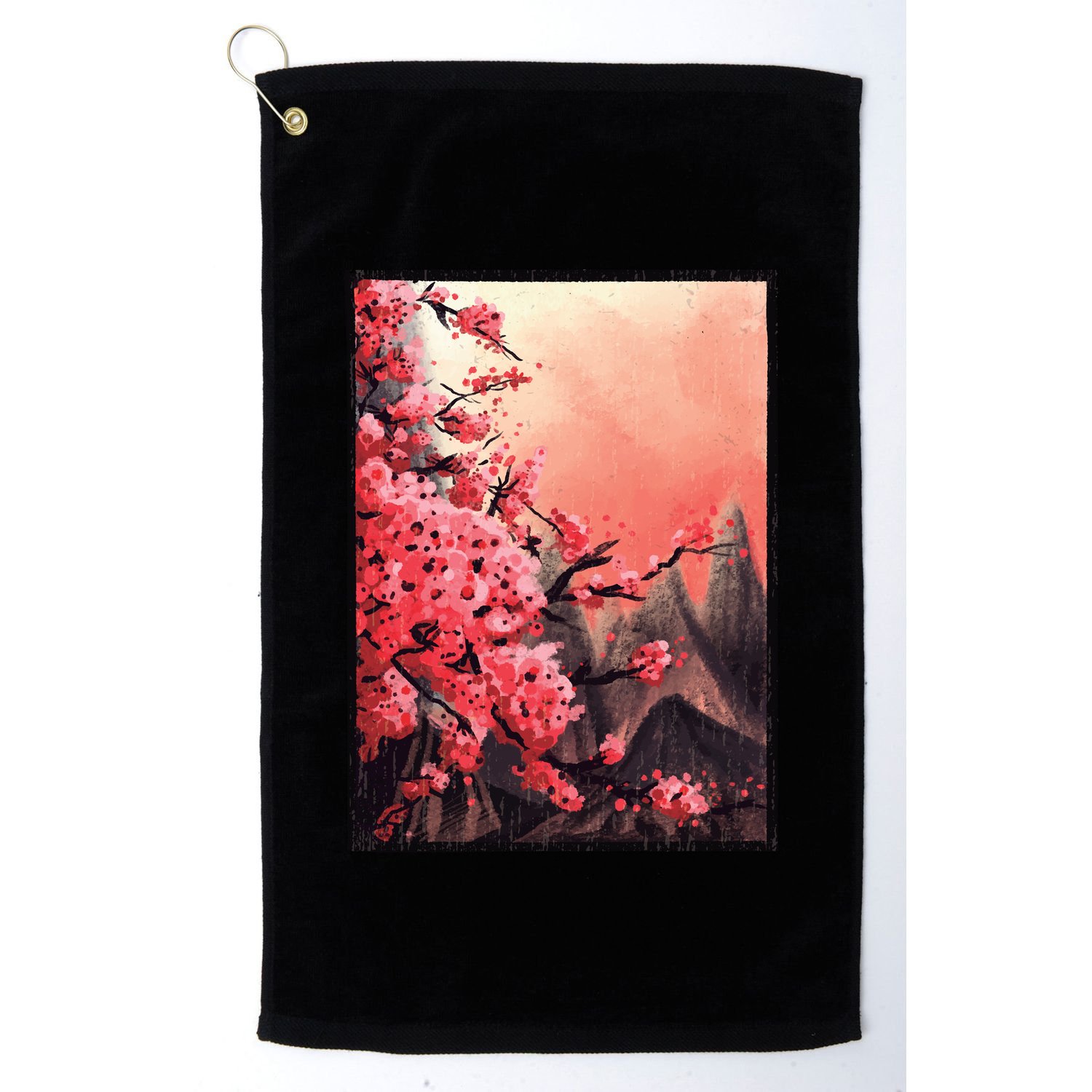 Cherry Blossom Painting Golf Towel