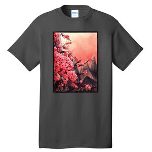 Cherry Blossom Painting Tall T-Shirt