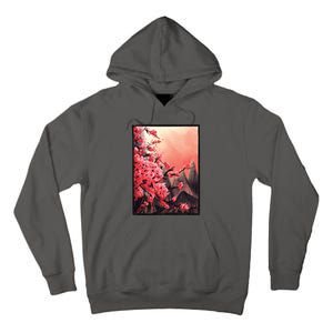 Cherry Blossom Painting Tall Hoodie