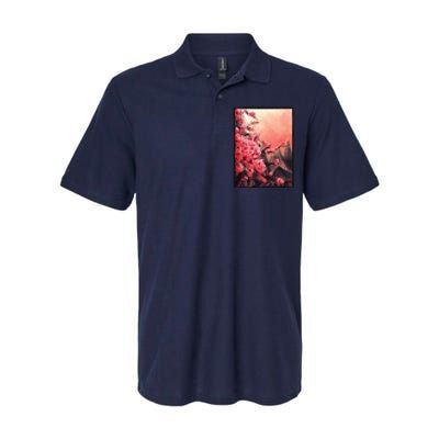 Cherry Blossom Painting Softstyle Adult Sport Polo