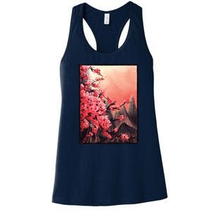 Cherry Blossom Painting Women's Racerback Tank