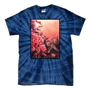 Cherry Blossom Painting Tie-Dye T-Shirt