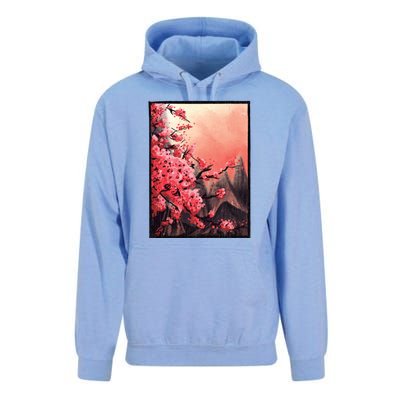 Cherry Blossom Painting Unisex Surf Hoodie