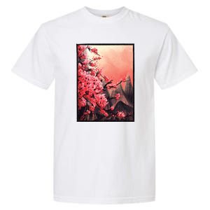 Cherry Blossom Painting Garment-Dyed Heavyweight T-Shirt