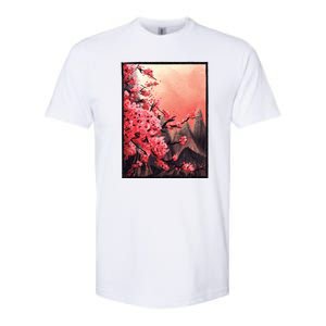 Cherry Blossom Painting Softstyle CVC T-Shirt