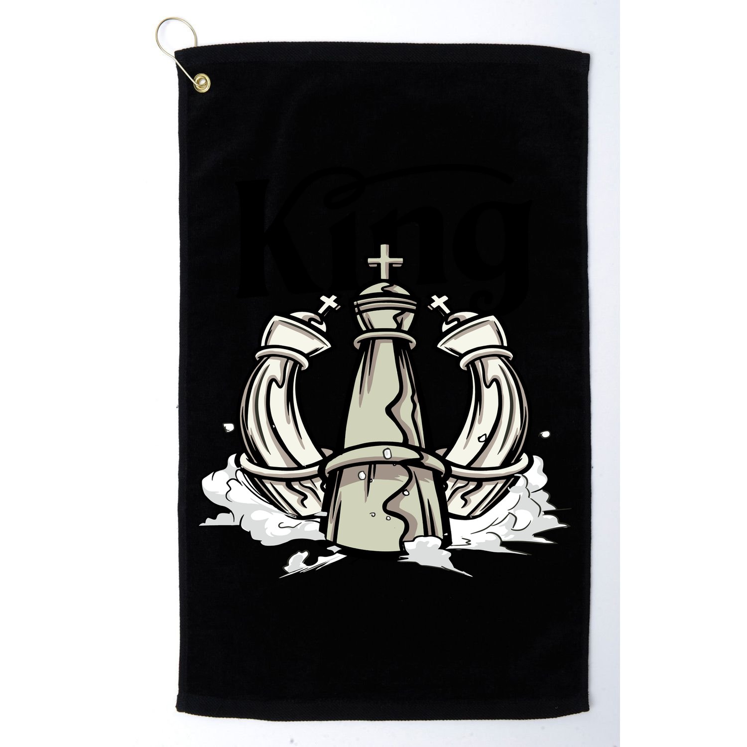 Chess King Golf Towel