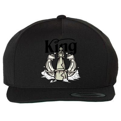 Chess King Wool Snapback Cap