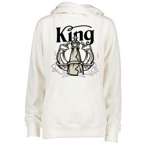 Chess King Womens Funnel Neck Pullover Hood