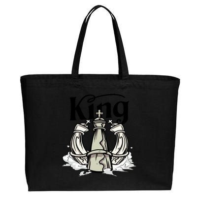 Chess King Cotton Canvas Jumbo Tote