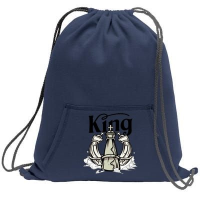 Chess King Sweatshirt Cinch Pack Bag