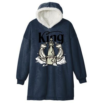 Chess King Hooded Wearable Blanket