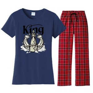 Chess King Women's Flannel Pajama Set