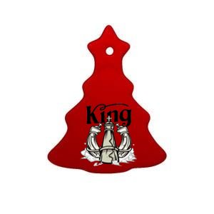 Chess King Ceramic Tree Ornament