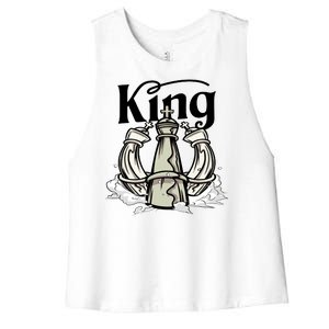 Chess King Women's Racerback Cropped Tank