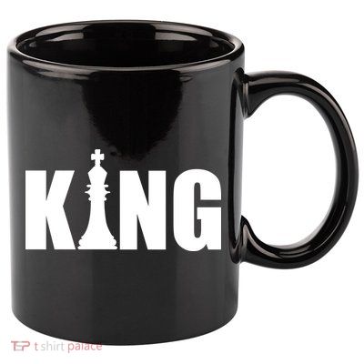 Chess King of the Game Logo 11oz C Handle Ceramic Mug