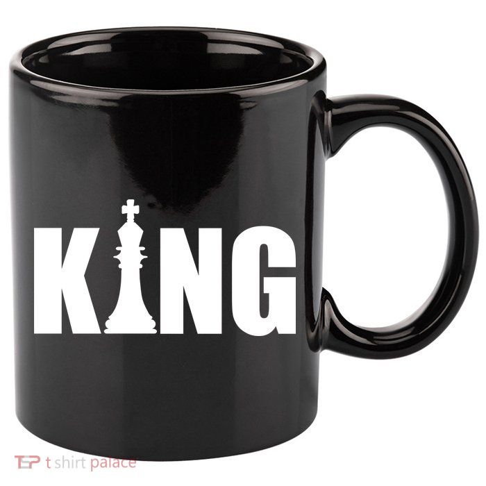 Chess King of the Game Logo 11oz C Handle Ceramic Mug