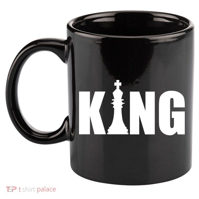 Chess King of the Game Logo 11oz C Handle Ceramic Mug
