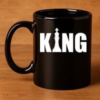 Chess King of the Game Logo 11oz C Handle Ceramic Mug
