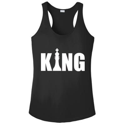 Chess King of the Game Logo Ladies PosiCharge Competitor Racerback Tank