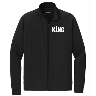 Chess King of the Game Logo Stretch Full-Zip Cadet Jacket