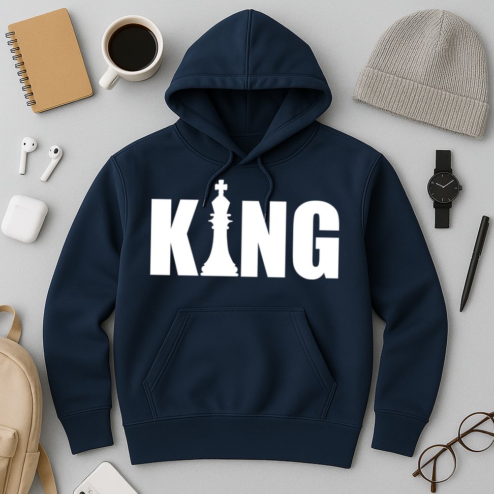 Chess King of the Game Logo Hoodie