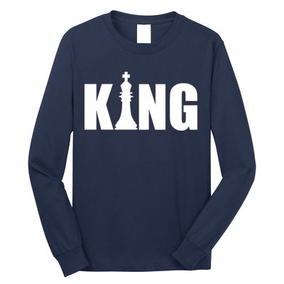 Chess King of the Game Logo Long Sleeve Shirt