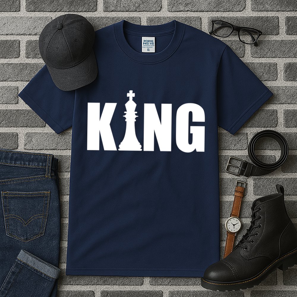 Chess King of the Game Logo Tall T-Shirt