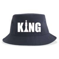 Chess King of the Game Logo Sustainable Bucket Hat