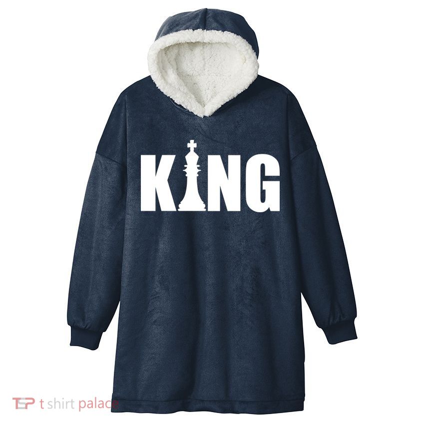Chess King of the Game Logo Hooded Wearable Blanket