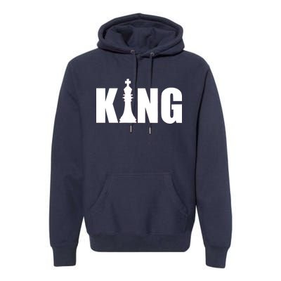 Chess King of the Game Logo Premium Hoodie