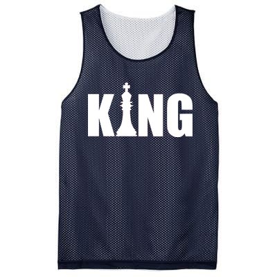 Chess King of the Game Logo Mesh Reversible Basketball Jersey Tank