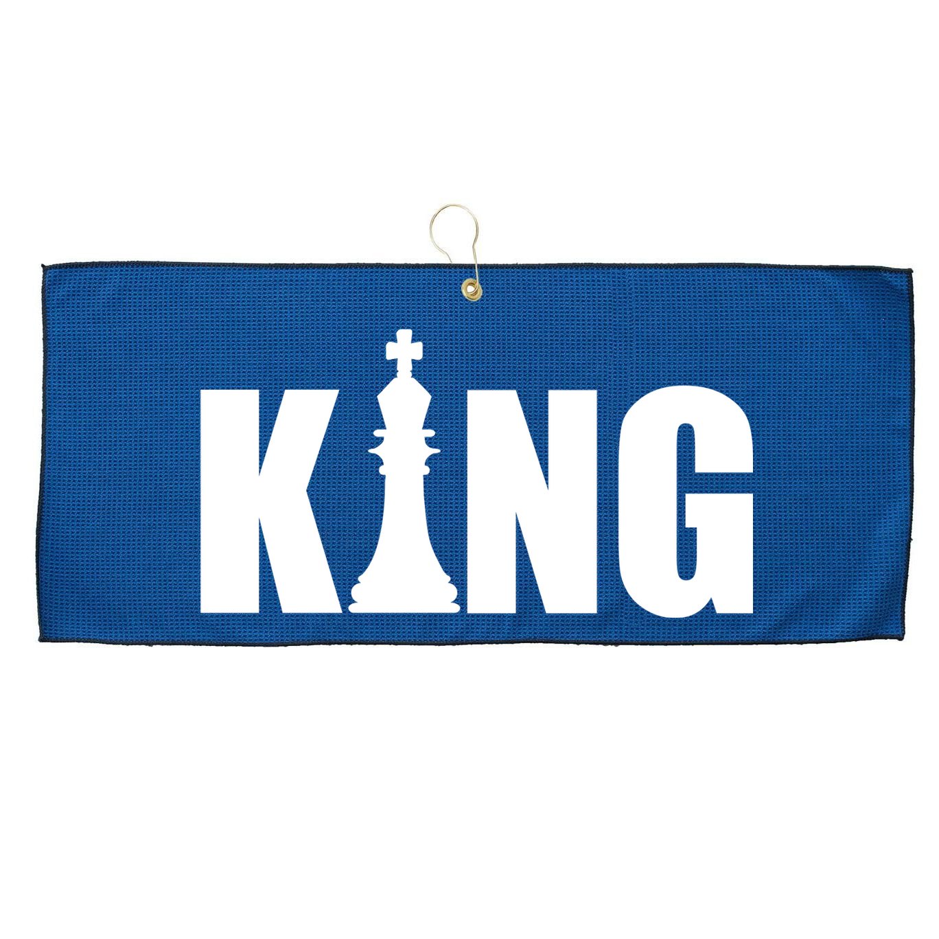 Chess King of the Game Logo Large Microfiber Waffle Golf Towel