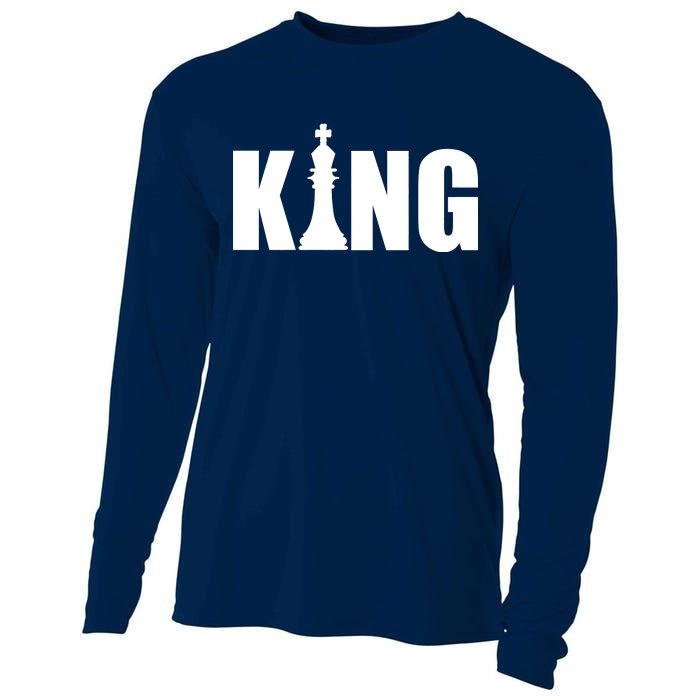 Chess King of the Game Logo Cooling Performance Long Sleeve Crew