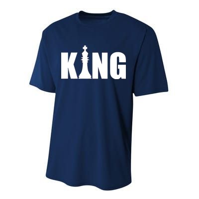 Chess King of the Game Logo Performance Sprint T-Shirt