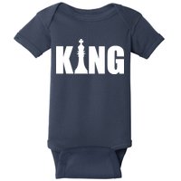 Chess King of the Game Logo Baby Bodysuit