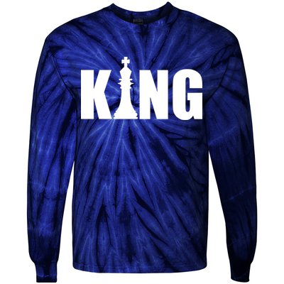 Chess King of the Game Logo Tie-Dye Long Sleeve Shirt