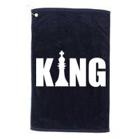 Chess King of the Game Logo Golf Towel