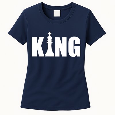 Chess King of the Game Logo Womens T-Shirt