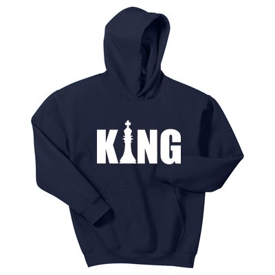 Chess King of the Game Logo Kids Hoodie