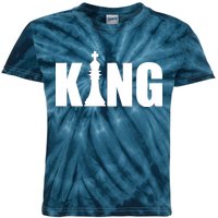 Chess King of the Game Logo Kids Tie-Dye T-Shirt