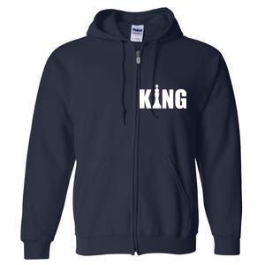 Chess King of the Game Logo Full Zip Hoodie